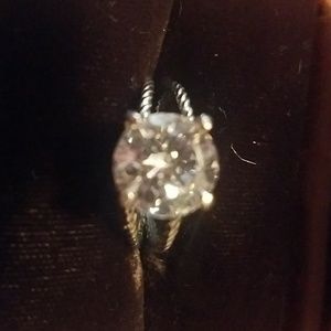 Round Stone CZ Ring